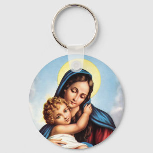 Madonna and Child keychain