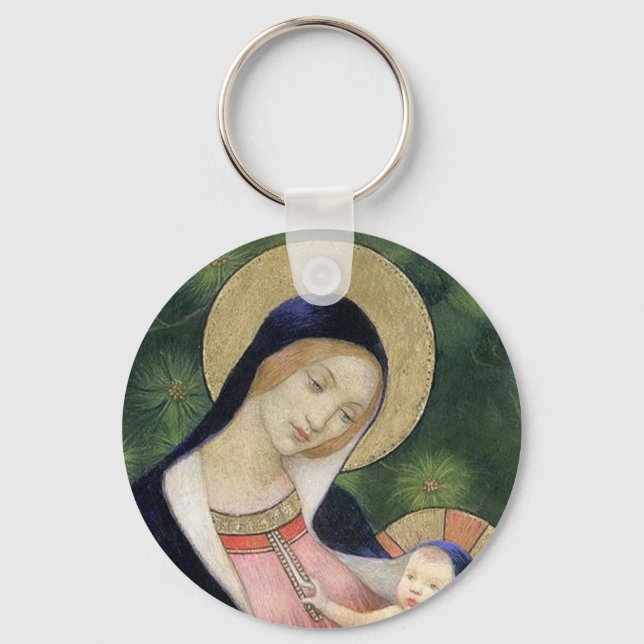 MADONNA AND CHILD KEYCHAIN (Front)