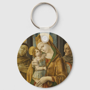 madonna and child keychain