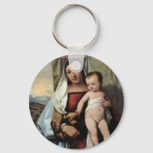 Madonna and Child keychain