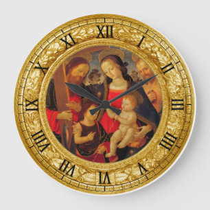 Madonna and Child Large Clock