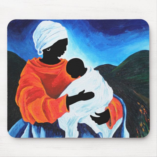 Madonna and child - Lullabye 2008 Mouse Pad (Front)