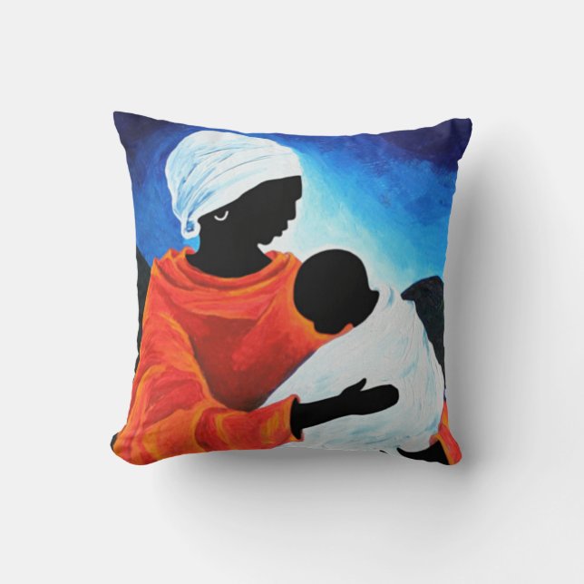Madonna and child - Lullabye 2008 Throw Pillow (Front)