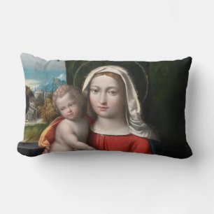 Madonna And Child Lumbar Pillow