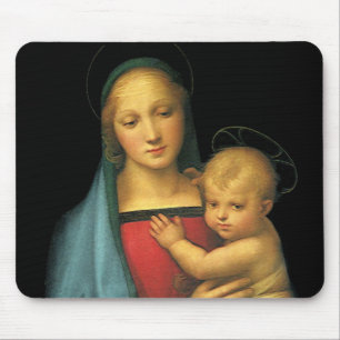 Madonna And Child, Madonna del Granduca by Raphael Mouse Pad