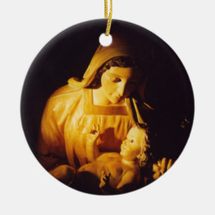 Madonna and Child: Madrid Ceramic Ornament