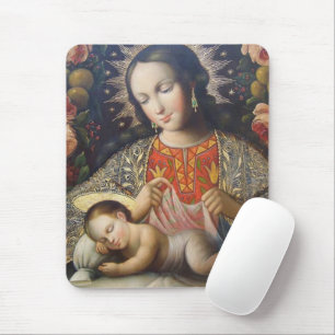Madonna And Child Mouse Pad