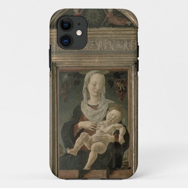 Madonna and Child (oil on panel) Case-Mate iPhone Case (Back)