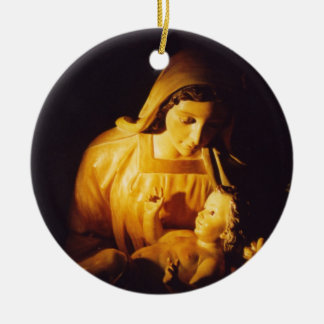 Madonna and Child Ornament, Spain Ceramic Ornament