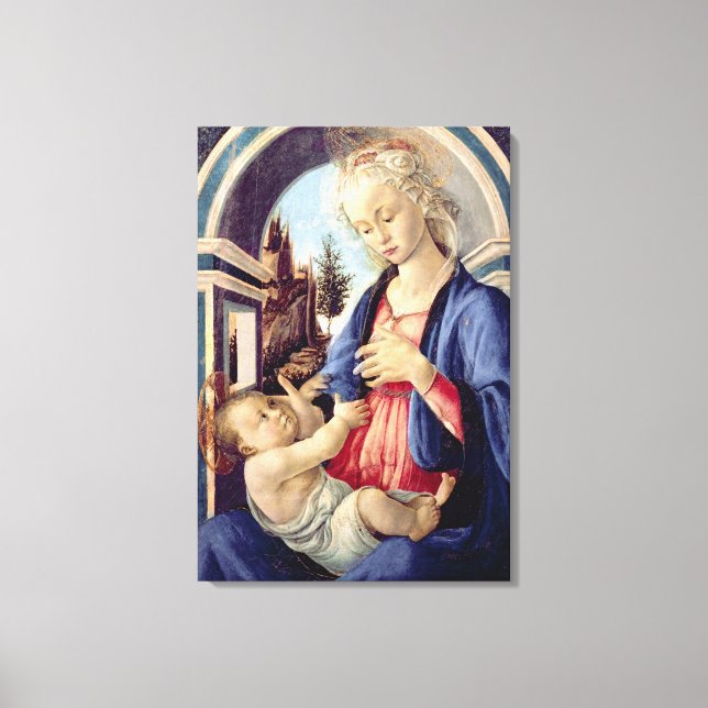 Madonna and Child (panel) 2 Canvas Print (Front)