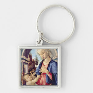 Madonna and Child (panel) 2 Keychain