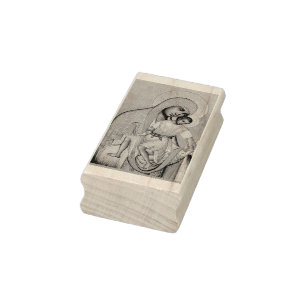 Madonna and Child Rubber Stamp