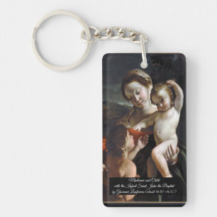 Madonna and Child Saint John Keychain