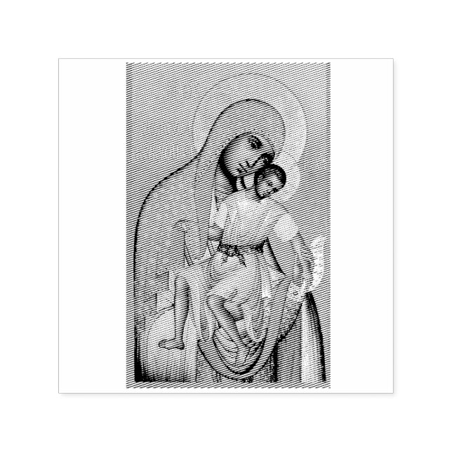 Madonna and Child Self-inking Stamp (Design)