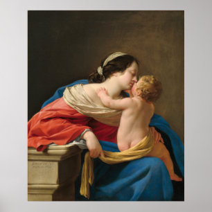 Madonna and Child - Simon Vouet Fine Art Poster