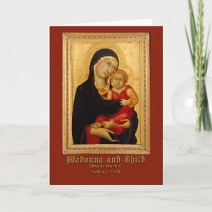 Madonna and Child Simone Martini Greeting Card