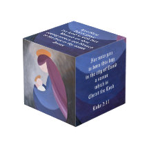 Madonna and Child solid wood 4" x 4"