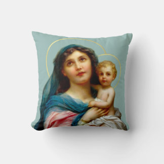Madonna and Child Throw Pillow
