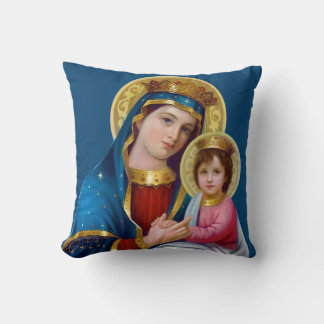 Madonna and Child Throw Pillow