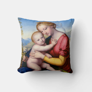 Madonna and Child Throw Pillow