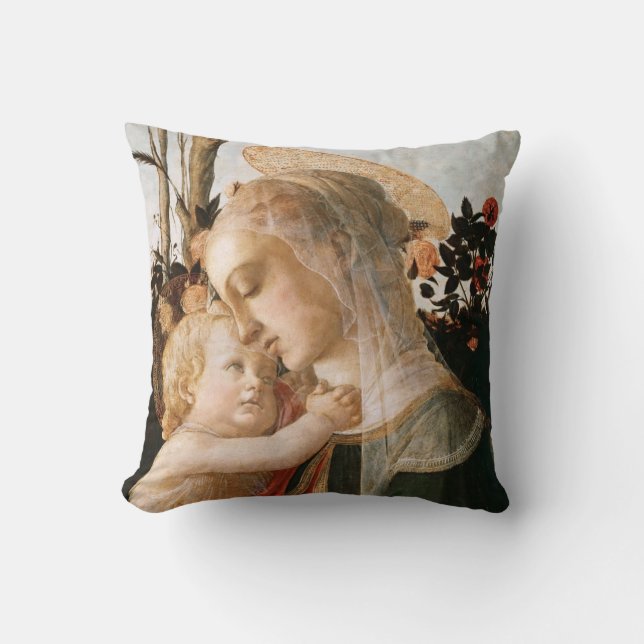 Madonna and Child Throw Pillow (Front)