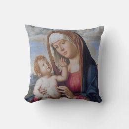 Madonna and Child Throw Pillow