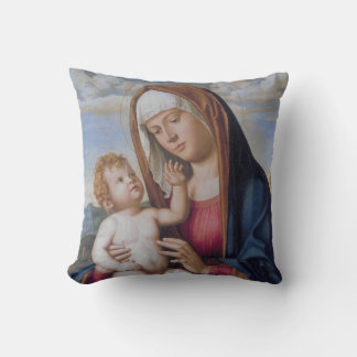 Madonna and Child Throw Pillow