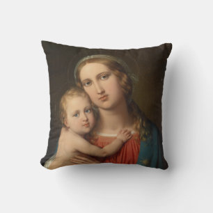 Madonna and Child Throw Pillow