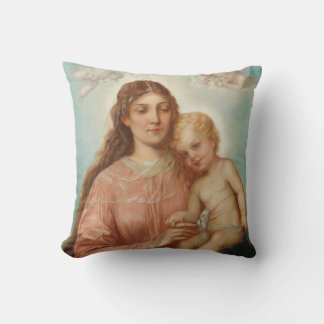 Madonna and Child Throw Pillow