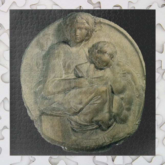 Madonna and Child, Tondo Pitti by Michelangelo Jigsaw Puzzle (Creator Uploaded)