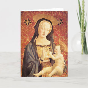 Madonna and Child - Veneziano - c1432 Card