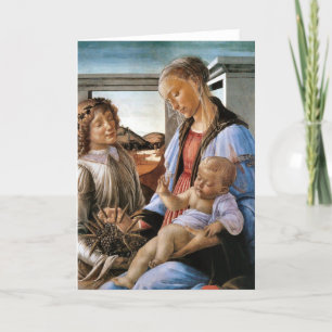 Madonna and Child With Angel - Botticelli - c1470 Card