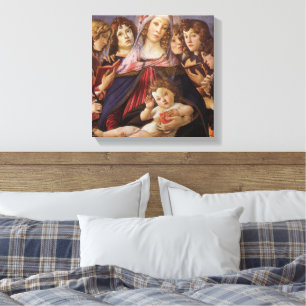 Madonna and Child with Angels by Sandro Botticelli Canvas Print