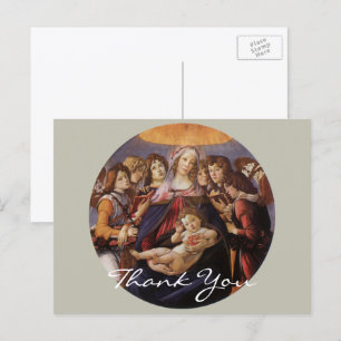 Madonna and Child with Angels by Sandro Botticelli Postcard