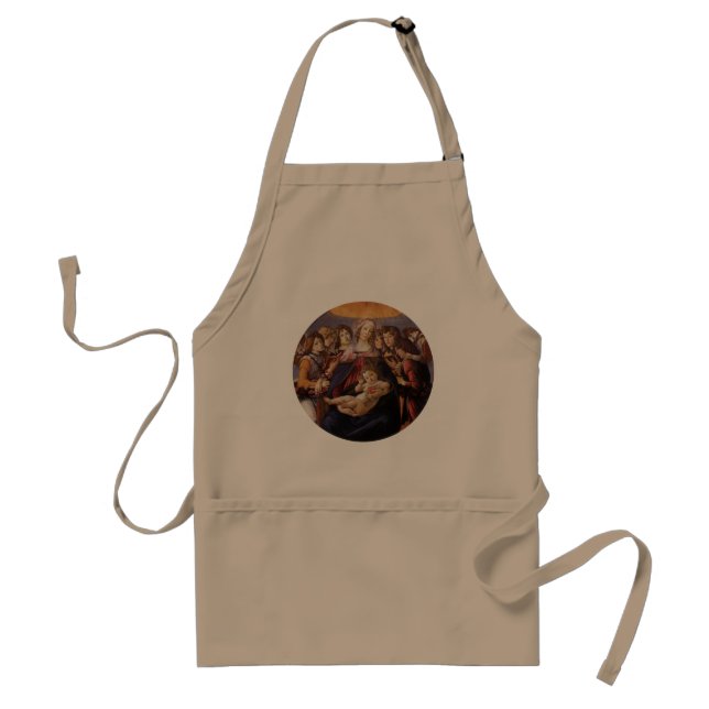 Madonna and Child with Angels by Sandro Botticelli Standard Apron (Front)