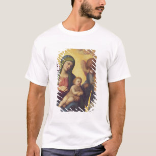 Madonna and Child with Angels c.1510-15 (oil on pa T-Shirt