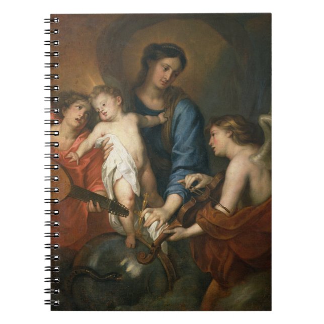 Madonna and Child with angels Notebook (Front)