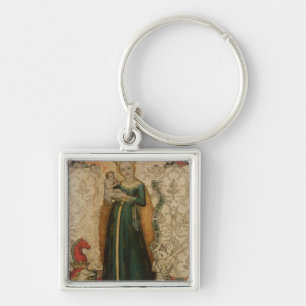 Madonna and Child with Ears of Corn, 1440-50 Keychain