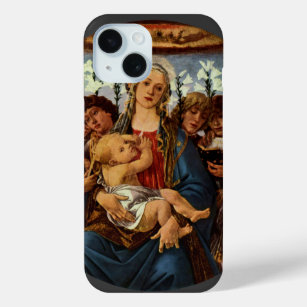 Madonna and Child with Eight Angels by Botticelli iPhone 15 Case