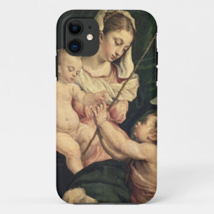 Madonna and Child with Saint John, c.1570 (oil on iPhone 11 Case