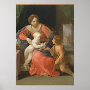 Madonna and Child with Saint John the Baptist Poster