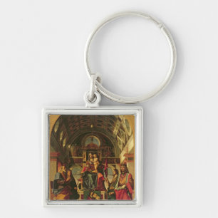 Madonna and Child with Saints, 1499 Keychain