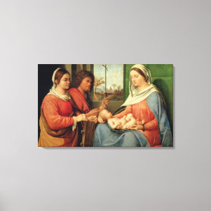 Madonna and Child with Saints 2 Canvas Print