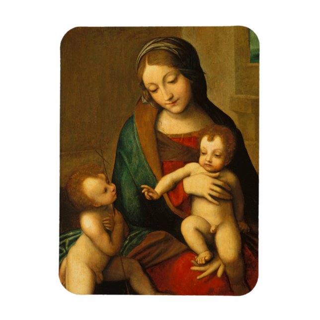 Madonna and Child with Saints Magnet (Vertical)