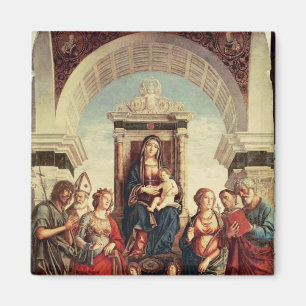 Madonna and Child with Saints Magnet