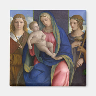 Madonna and Child with Saints Magnet