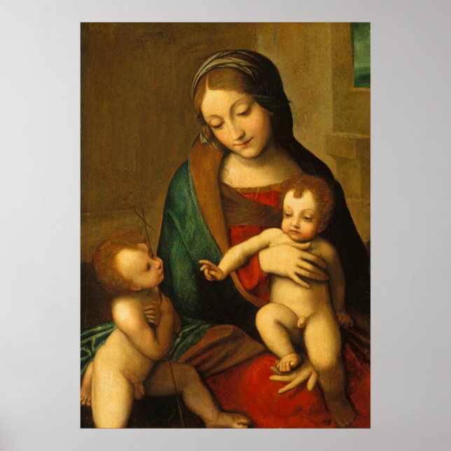 Madonna and Child with Saints Poster (Front)