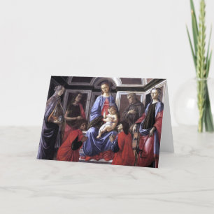 Madonna and Child with Six Saints - Botticelli Card