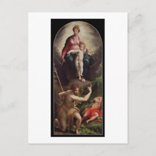Madonna and Child with St. John and St. Jerome, 15 Postcard