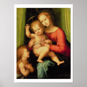 Madonna and Child with St. John Poster